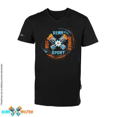 T-Shirt mit V-Ausschnitt – Unser Anspruch im Kreis