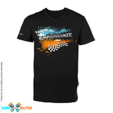 T-Shirt mit V-Ausschnitt – Bahnsinniger